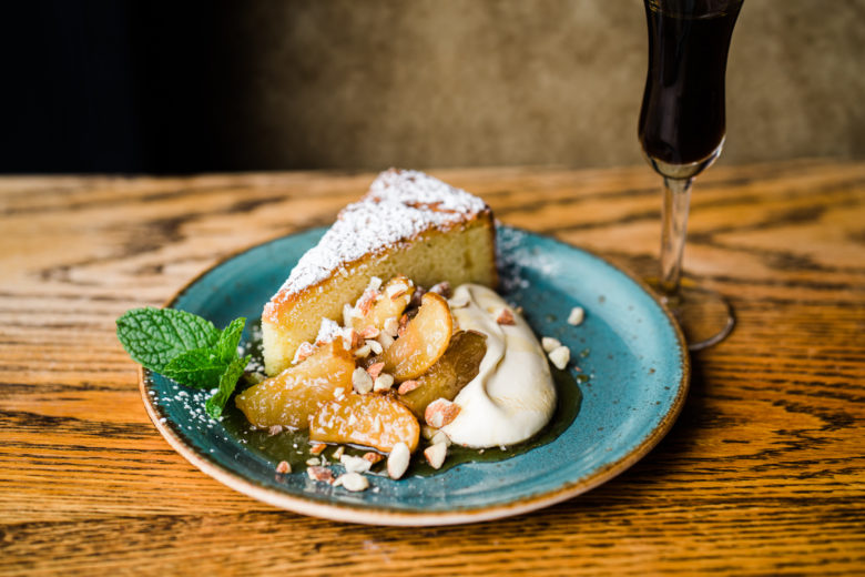 Giulia signature dishes Wild Boar Pappardelle, Lamb Sausage Rigatoni, Bucatini all'Amatriciana, Warm Semolina Cakes